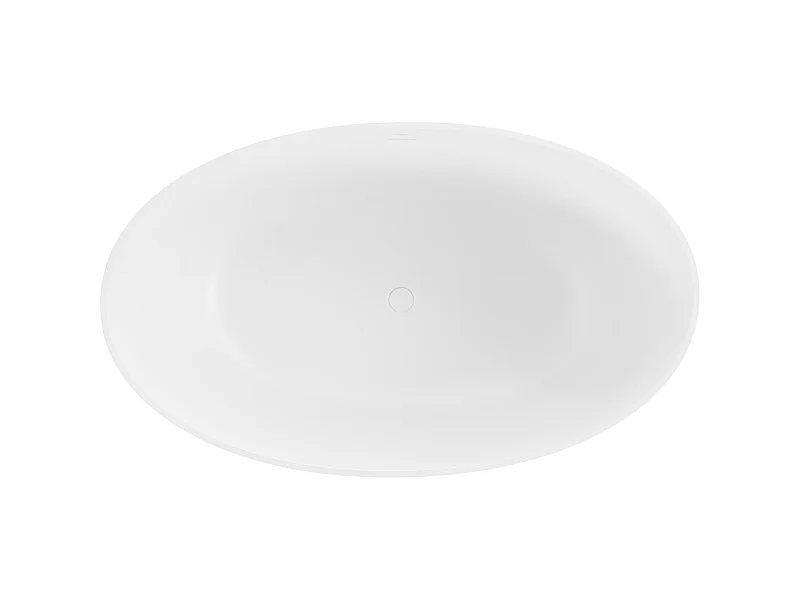 Mexen Parma vrijstaande badkuip van conglomerate 160 x 95 cm, witte mat - 57231609500