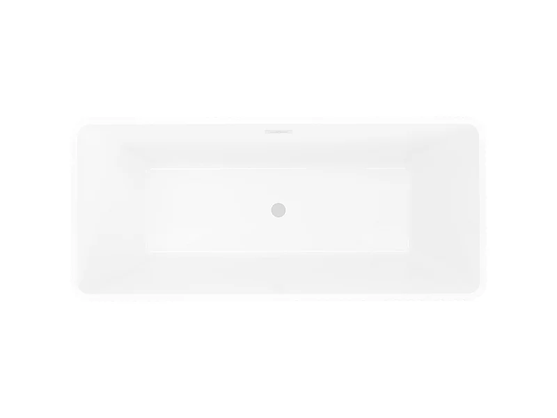 Mexen Tava freestanding fluted bathtub 170 x 75 cm, white, white overflow - 52851707500-20