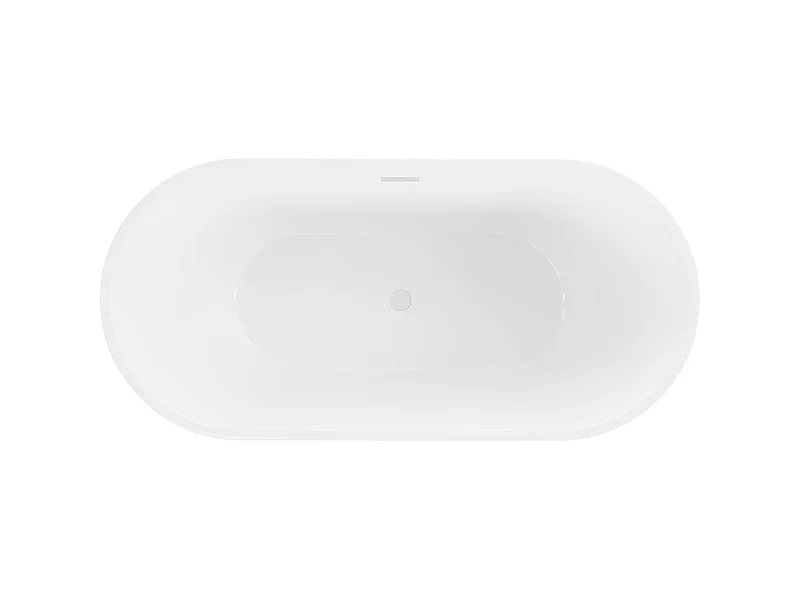 Mexen Luna freestanding bathtub 67 x 31 inches, white, white overflow - 52031708000-20