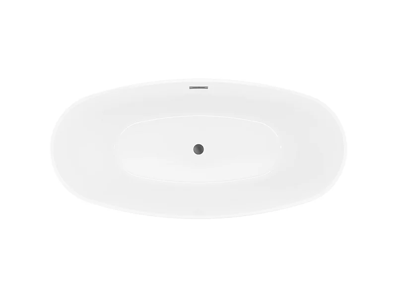 Mexen Lira freestanding bathtub pattern 170 x 80 cm, white/black, overflow gun metal - 52831708075-95
