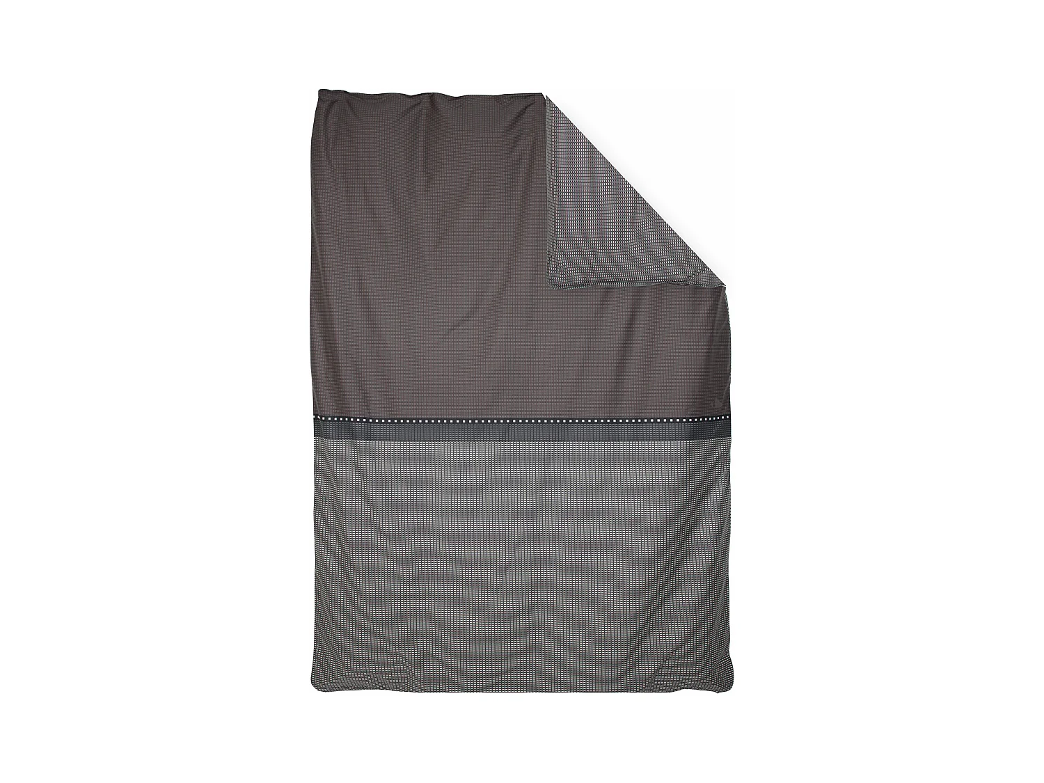 Housse de couette 140x200 cm satin de coton ENZO noir