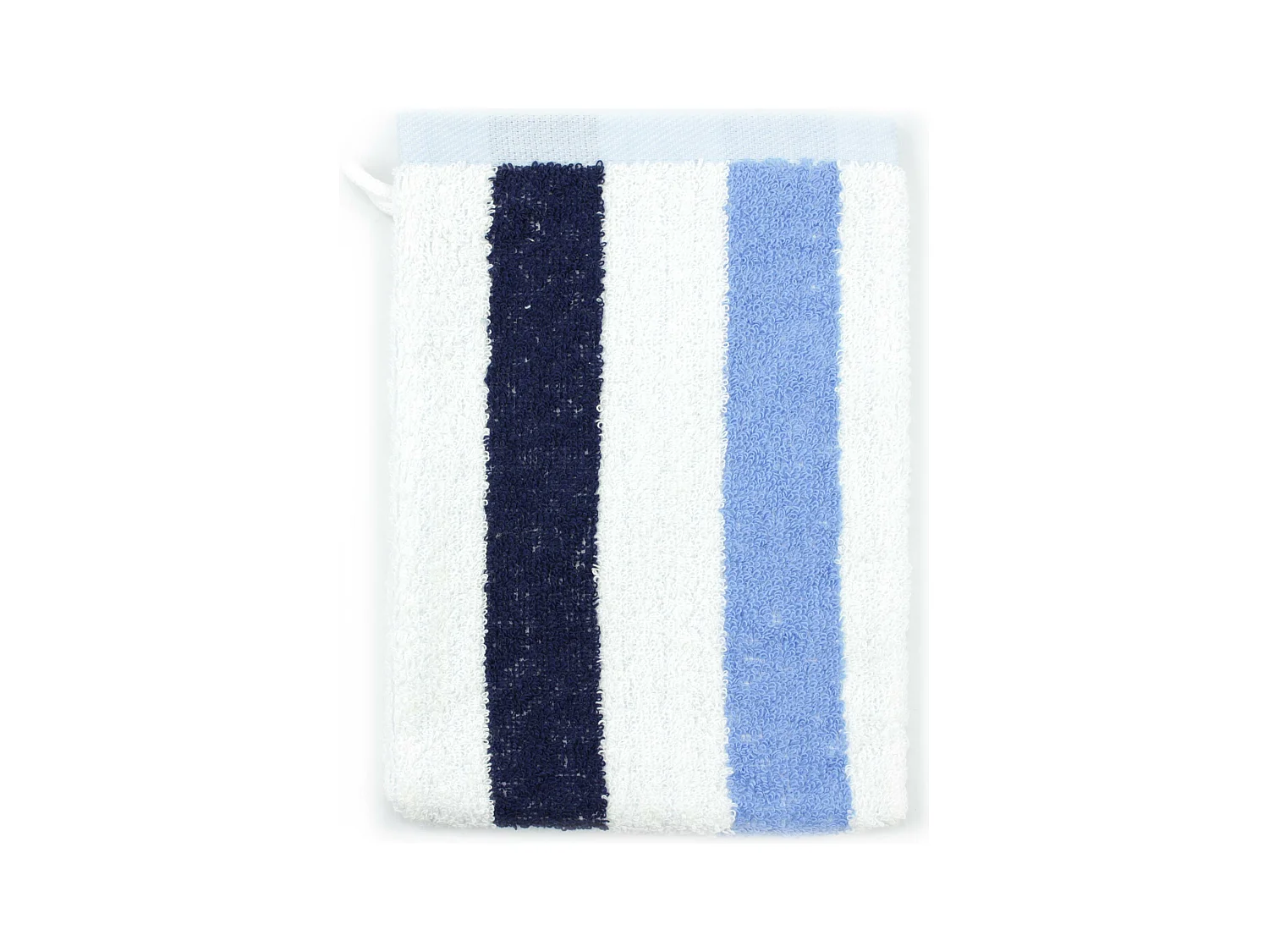 Gant de toilette 16x21 cm coton 480 g/m2 CLASSIC STRIPES Bleu
