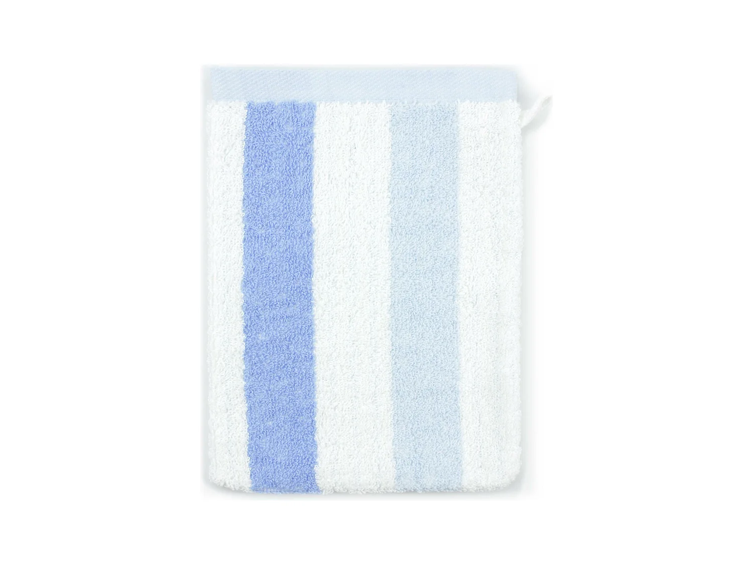 Gant de toilette 16x21 cm coton 480 g/m2 CLASSIC STRIPES Bleu