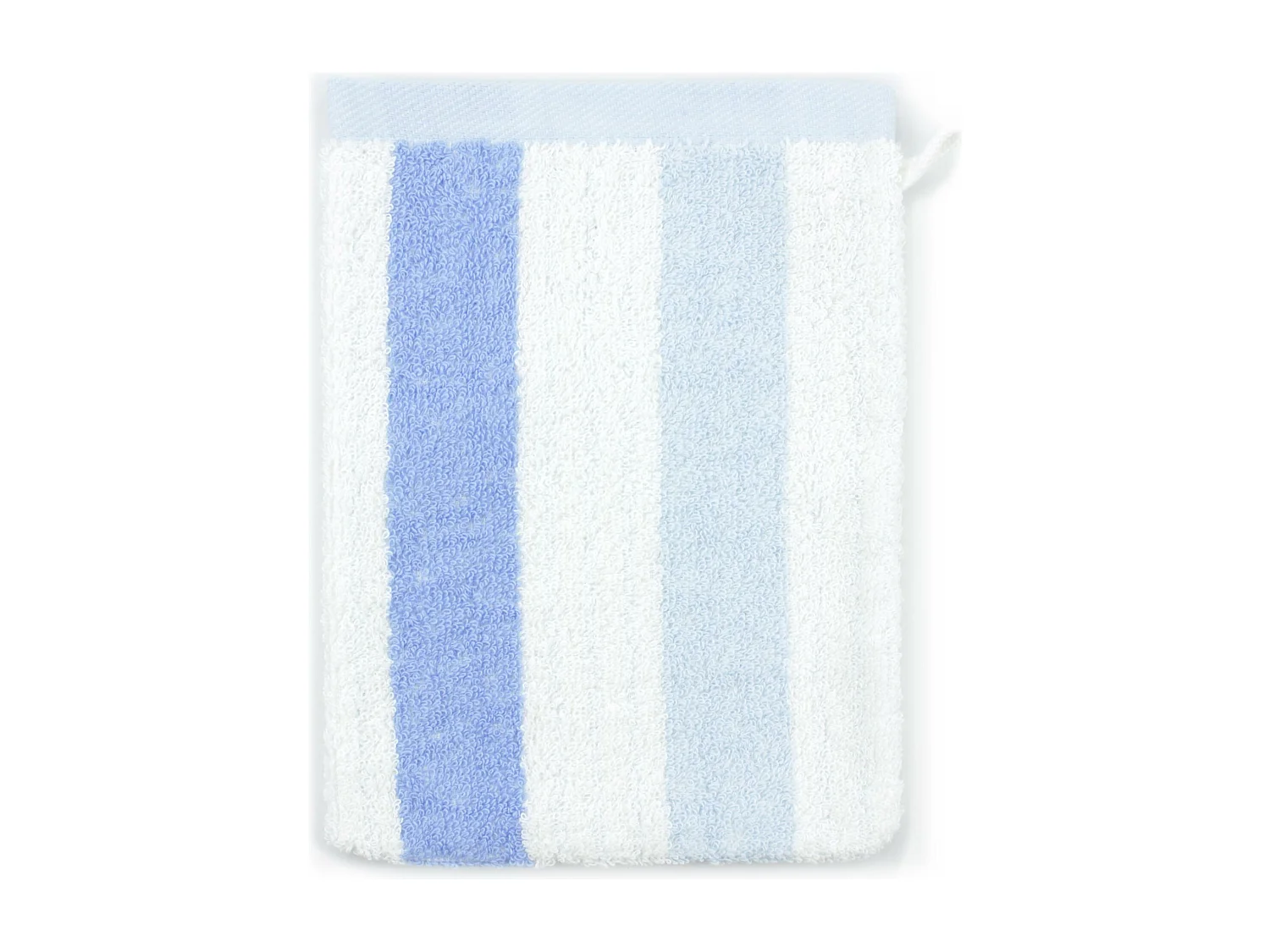 Gant de toilette 16x21 cm coton 480 g/m2 CLASSIC STRIPES Bleu
