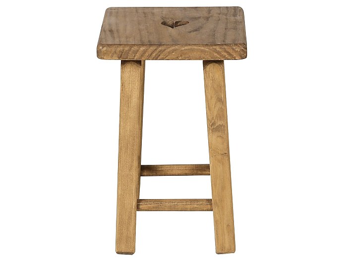 Paire de tabourets en pin vintage