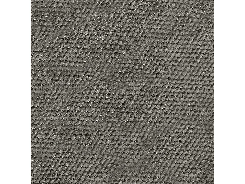 Table de chevet tissu gris + LED et 2 prises USB intégrées - LAYLA