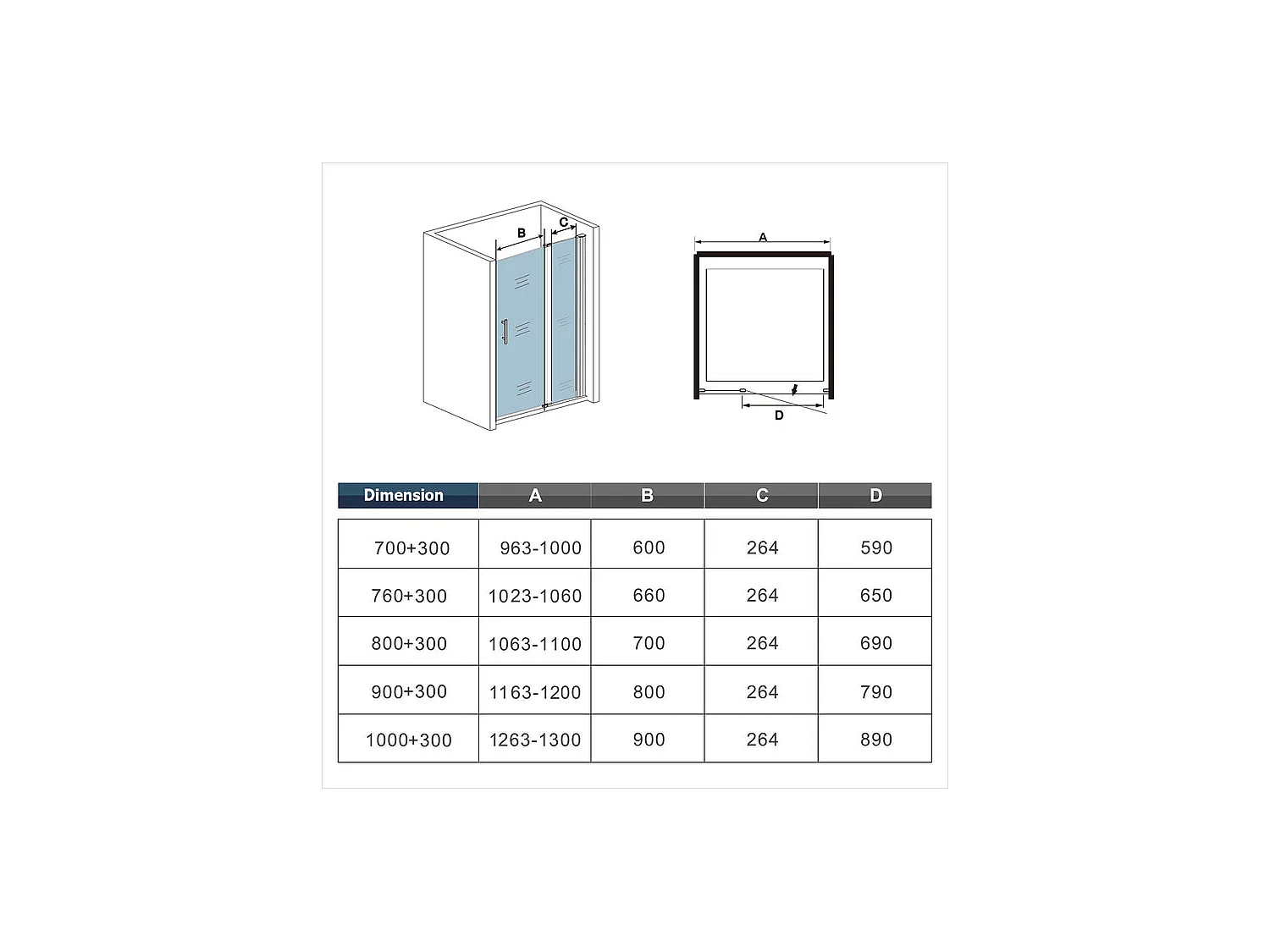 Porte de douche pivotante en 6mm verre securit anticalcaire porte de douche 120cm avec 1 élément fixe Hauteur 197cm