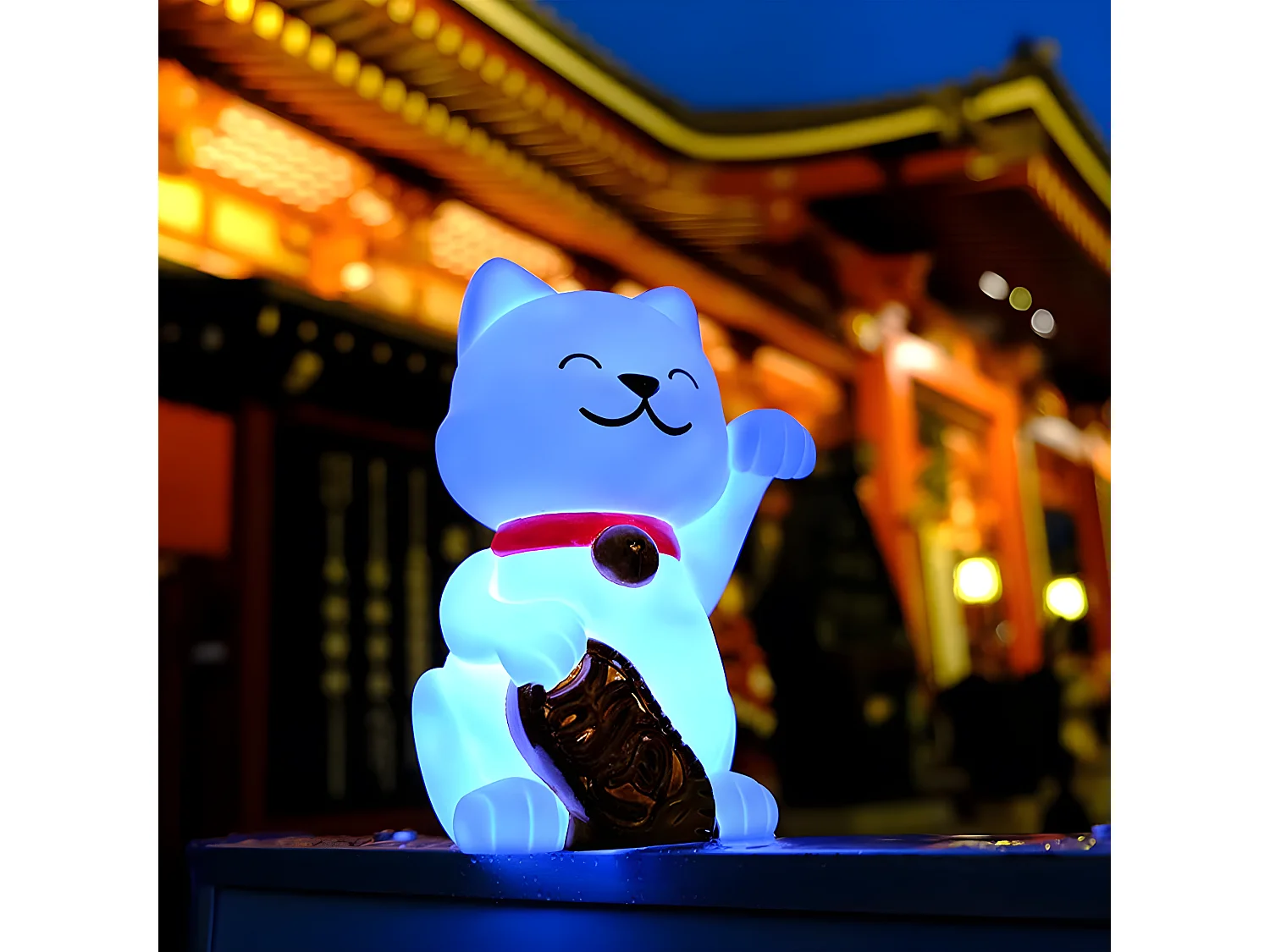 Veilleuse Chat porte bonheur LED