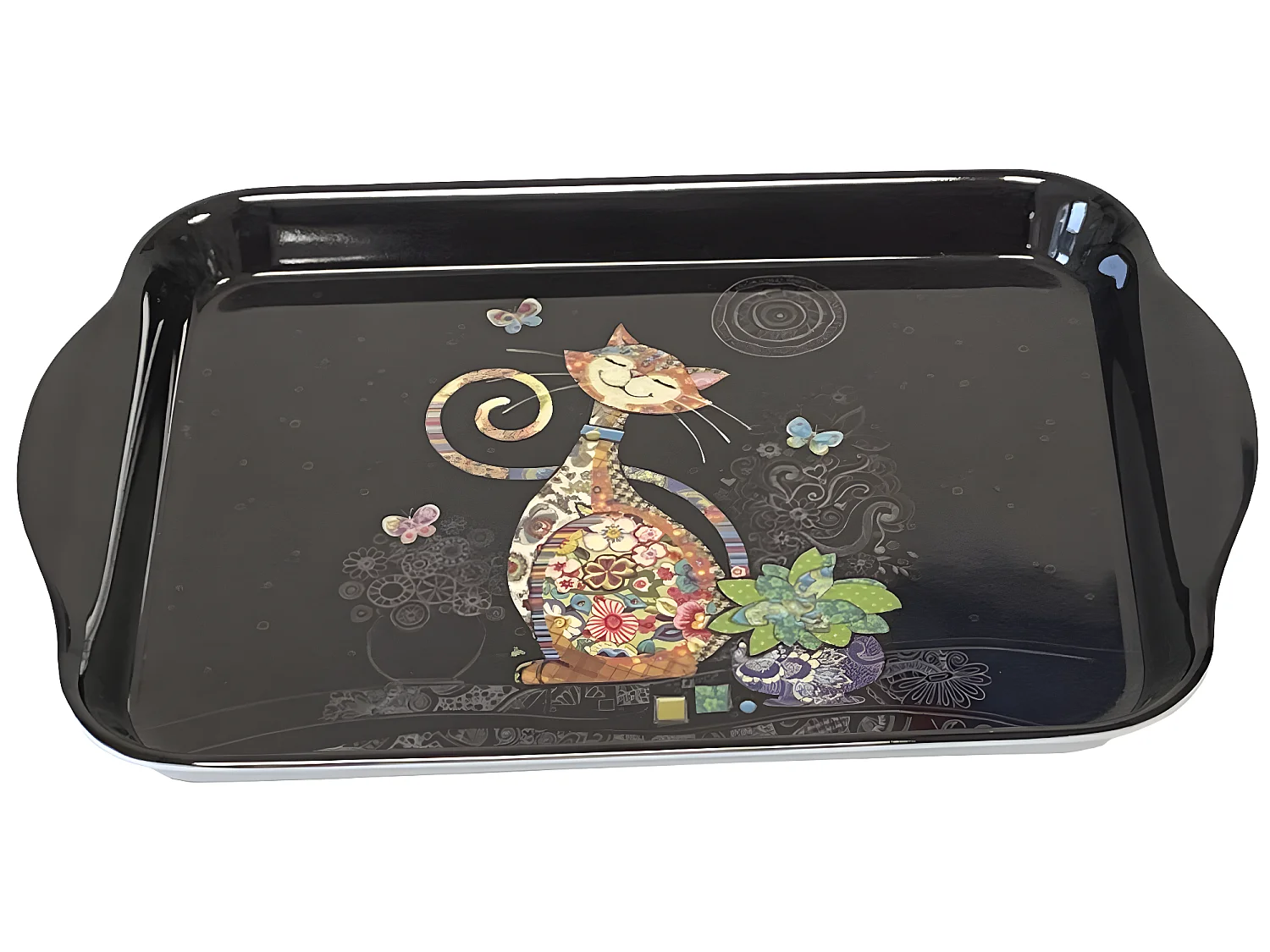 Mini plateau vide poche BUG ART JEWELS - Chat Papillons