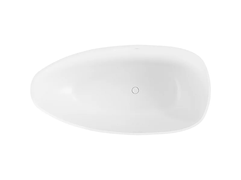 Mexen Imola vrijstaand ligbad van conglomeratie 160 x 81 cm, wit mat - 57281608000