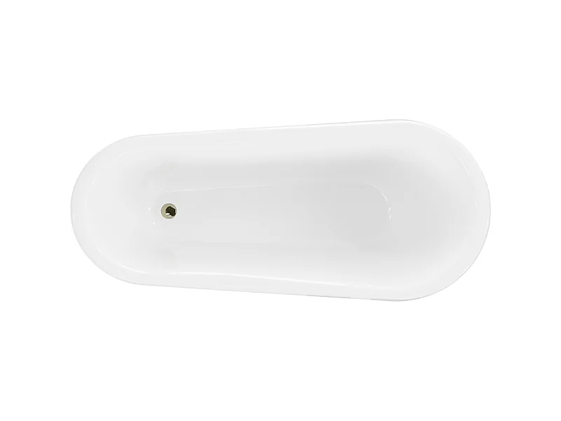 Mexen Retro baignoire autoportante 170 x 75 cm, blanche, pieds dorés - 53251707500-50