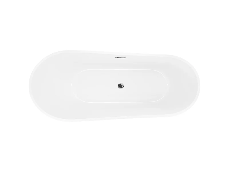 Mexen Dora baignoire autoportante 150 x 75 cm, blanche, trop-plein chromé - 52071507500-01
