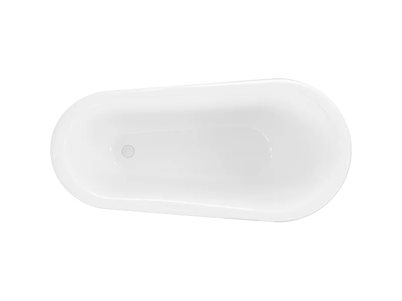 Mexen Retro freestanding bathtub 150 x 73 cm, white, white legs - 53251507300-20