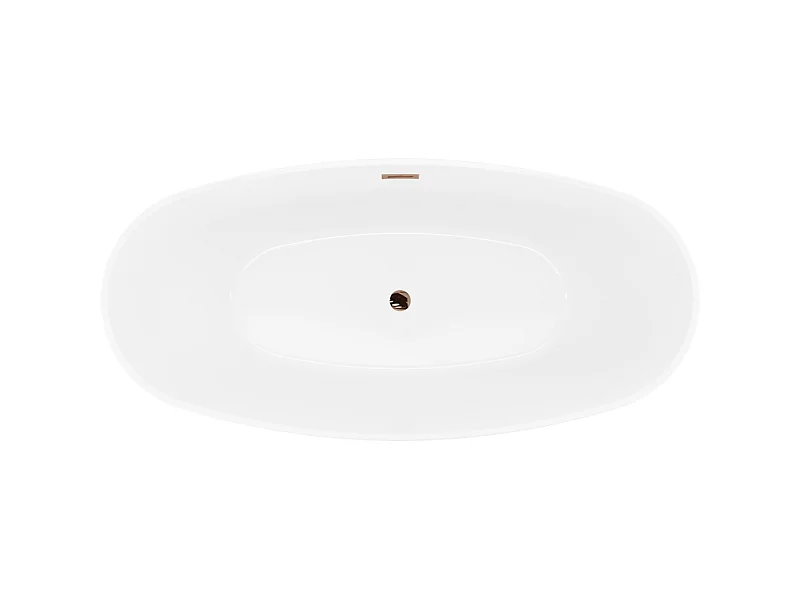 Mexen Lira vrijstaande badkuip patroon 170 x 80 cm, wit, overloop roze goud - 52831708000-60