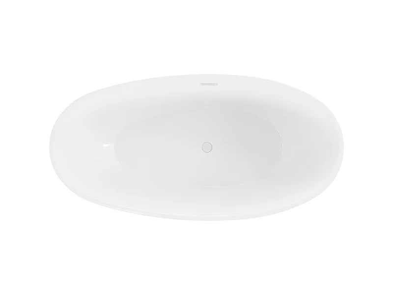 Mexen Bilbao freestanding bathtub 180 x 90 cm, white, overflow white - 51311809000-20