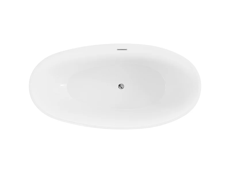 Mexen Bilbao fritstående badekar 180 x 90 cm, hvidt, krom overløb - 51311809000-01