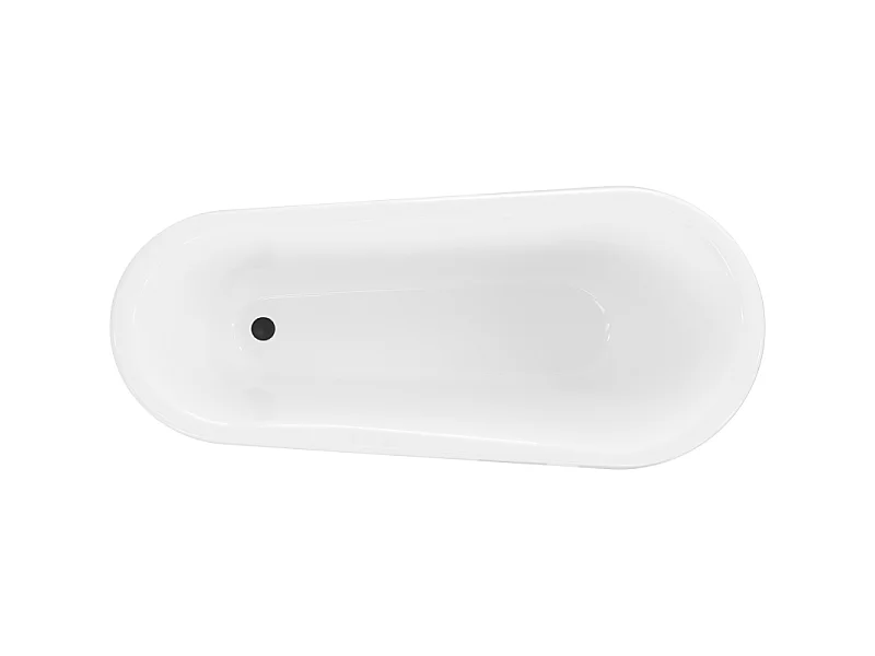 Mexen Retro free-standing bathtub 170 x 75 cm, white/black, black legs - 53251707575-70