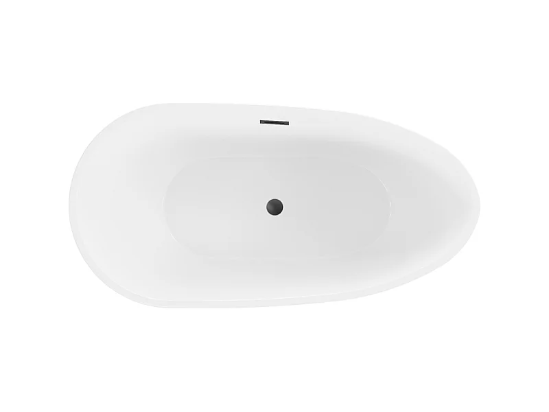 Mexen Eos Freestanding Bath 170 x 75 cm, White, Black Overflow - 52471707500-70