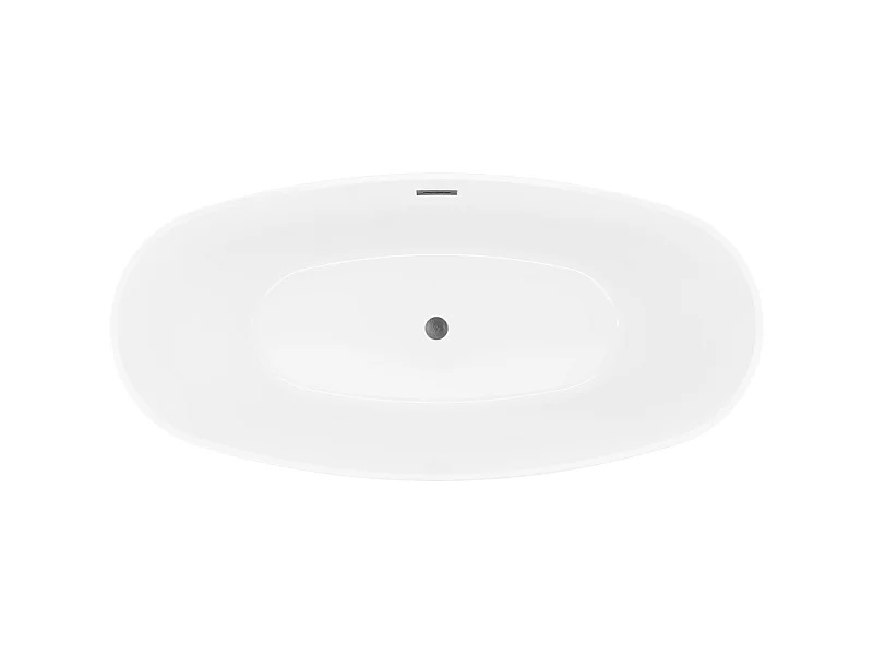 Mexen Lira freestanding bathtub model 170 x 80 cm, white, overflow gun gray brushed - 52831708000-66