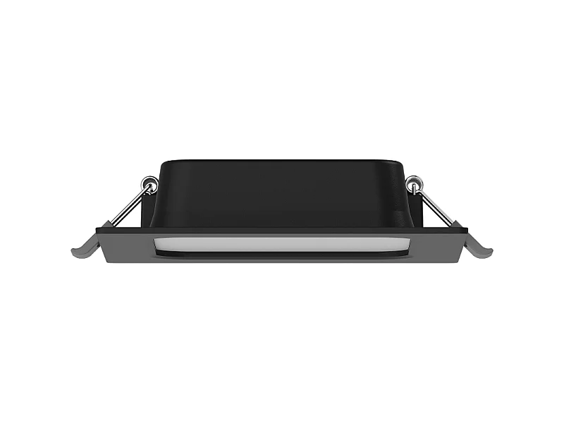 Mexen LDRR panel sufitowy downlight LED wpuszczany 12 x 12 cm, 6W, Neutralna - 4000K, 390 lm, czarny - L211-012-0640-70