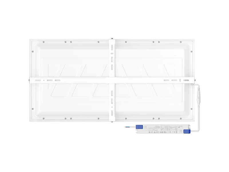 Mexen Brill-S panel sufitowy LED natynkowy 60 x 30 cm, 24W, Neutralna - 4000K, 2880 lm, biały - L207-060-030-2440-20