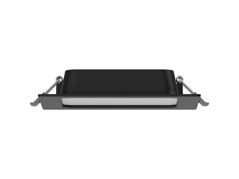 Mexen LDRR panel sufitowy downlight LED wpuszczany 14 x 14 cm, 9W, Neutralna - 4000K, 720 lm, czarny - L211-014-0940-70