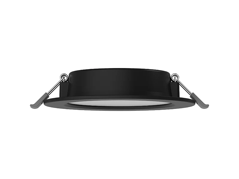Mexen LDRR panel sufitowy downlight LED wpuszczany fi 12 cm, 6W, Zimna - 6500K, 450 lm, czarny - L210-012-0665-70
