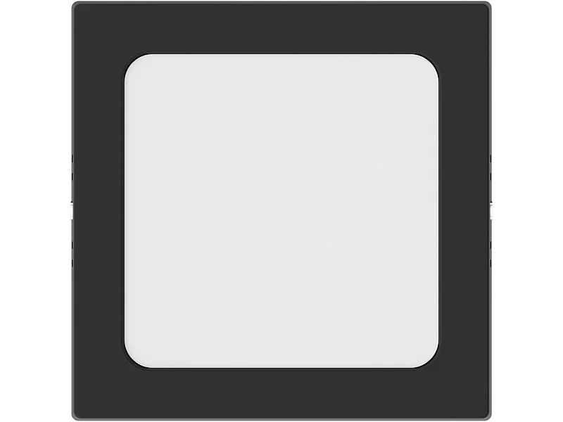 Mexen LDSS plafon sufitowy LED natynkowy 17 x 17 cm, 12W, Neutralna - 4000K, 960 lm, czarny - L213-017-1240-70