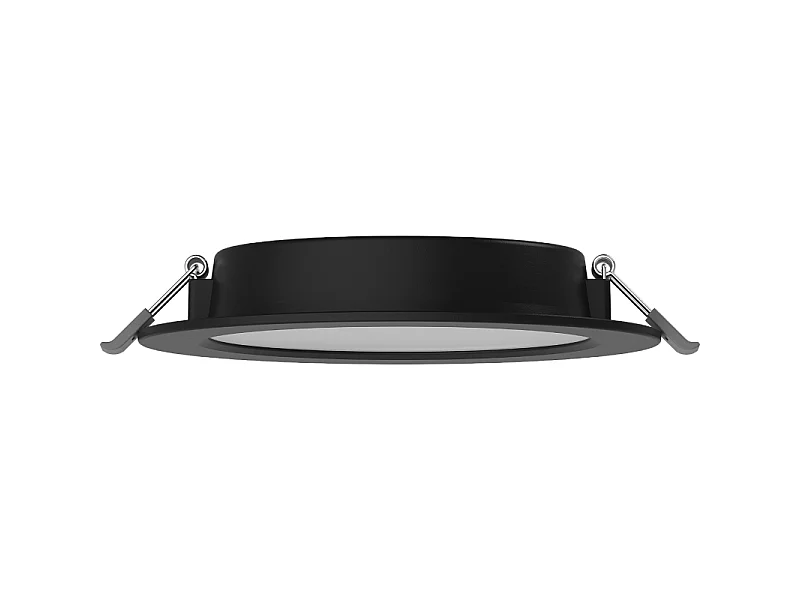 Mexen LDRR panel sufitowy downlight LED wpuszczany fi 14 cm, 9W, Neutralna - 4000K, 720 lm, czarny - L210-014-0940-70