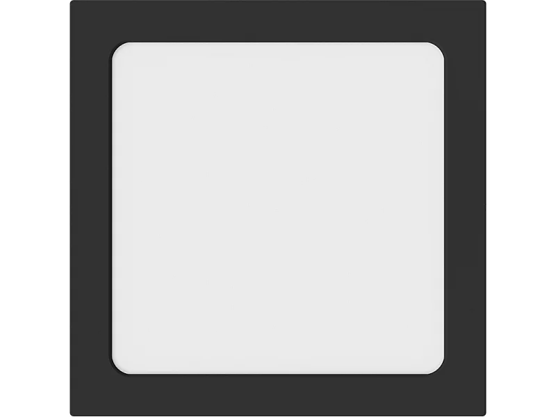 Mexen LDSS plafon sufitowy LED natynkowy 22 x 22 cm, 18W, Zimna - 6500K, 1440 lm, czarny - L213-022-1865-70