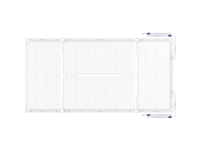 Mexen Brill-S panel sufitowy LED natynkowy 120 x 60 cm, 60W, Neutralna - 4000K, 7200 lm, biały - L207-120-060-6040-20