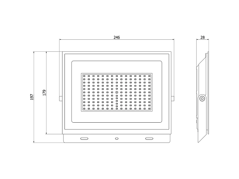 Mexen Luxpro+ naświetlacz LED, 100W, Zimna - 6500K, 11000 lm, czarny - L231-100-65-70
