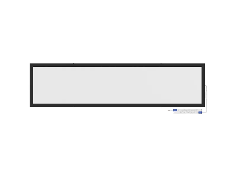 Mexen Brill-S panel sufitowy LED natynkowy 120 x 30 cm, 36W, Neutralna - 4000K, 3960 lm, czarny - L207-120-030-3640-70