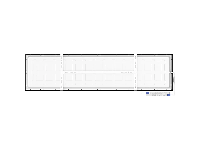 Mexen Brill-S panel sufitowy LED natynkowy 120 x 30 cm, 36W, Neutralna - 4000K, 3960 lm, czarny - L207-120-030-3640-70