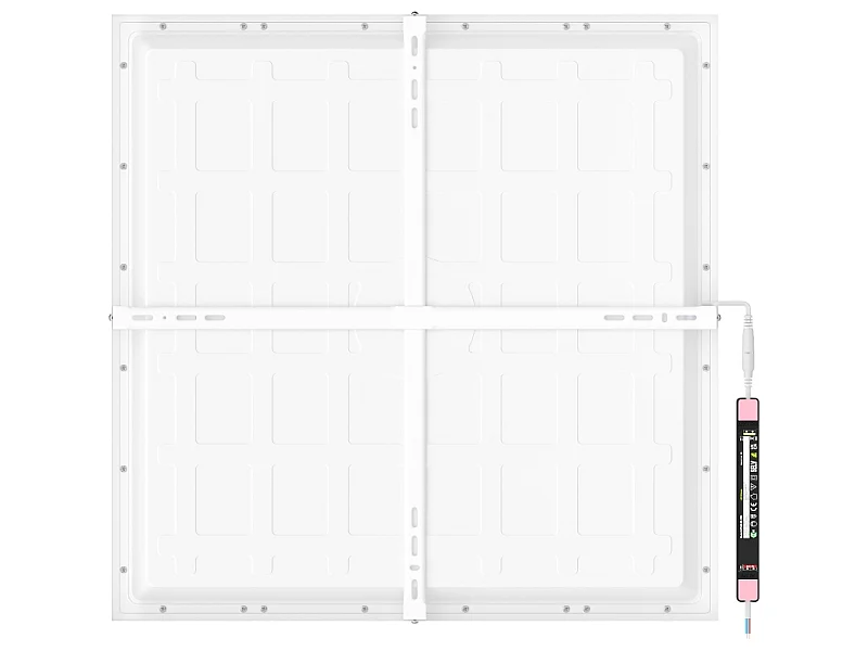Mexen Brill-S panel sufitowy LED natynkowy 60 x 60 cm, 48W, Neutralna - 4000K, 5280 lm, biały - L206-060-060-4840-20