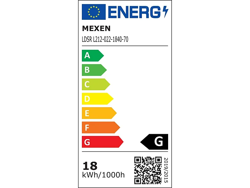 Mexen LDSR plafon sufitowy LED natynkowy fi 22 cm, 18W, Neutralna - 4000K, 1440 lm, czarny - L212-022-1840-70