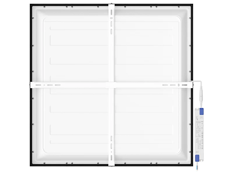 Mexen Brill-S panel sufitowy LED natynkowy 60 x 60 cm, 40W, Neutralna - 4000K, 3600 lm, czarny - L205-060-060-4040-70