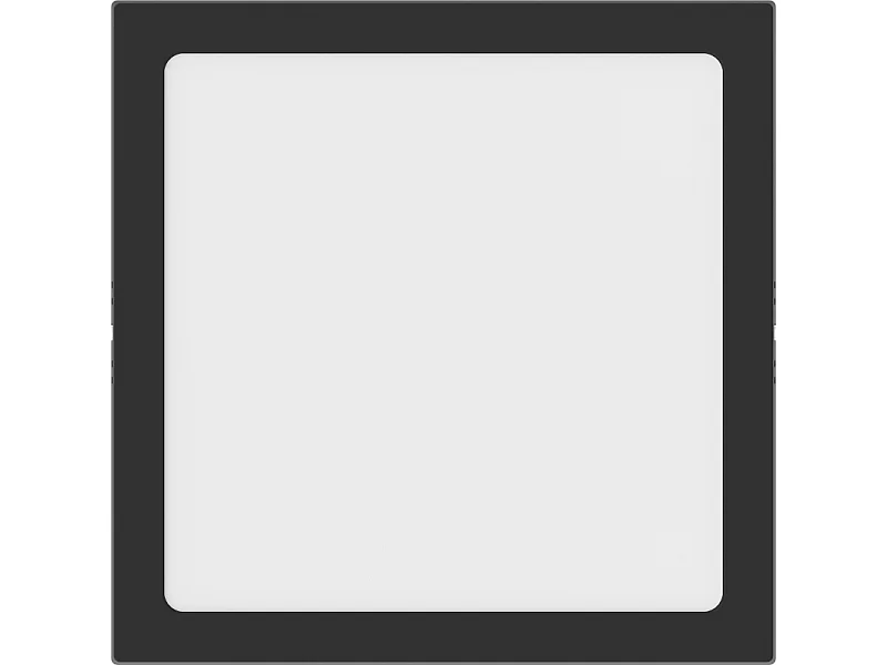 Mexen LDSS plafon sufitowy LED natynkowy 30 x 30 cm, 24W, Zimna - 6500K, 1920 lm, czarny - L213-030-2465-70