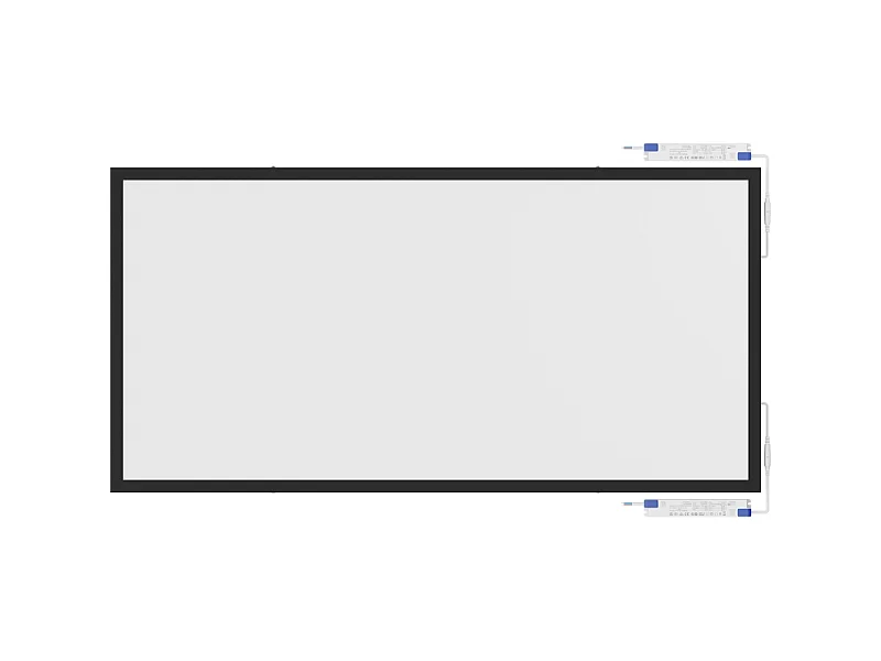 Mexen Brill-S panel sufitowy LED natynkowy 120 x 60 cm, 60W, Neutralna - 4000K, 6600 lm, czarny - L207-120-060-6040-70