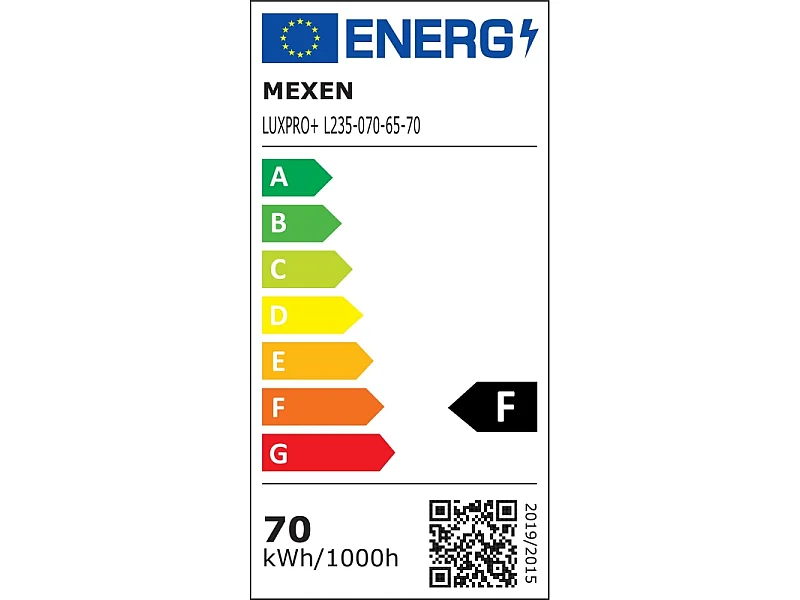 Mexen Luxpro naświetlacz LED z czujnikiem ruchu, 70W, Zimna - 6500K, 6300 lm, czarny - L235-070-65-70