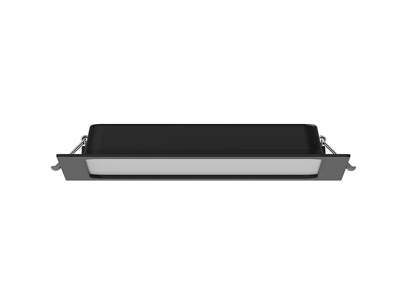 Mexen LDRR panel sufitowy downlight LED wpuszczany 22 x 22 cm, 18W, Zimna - 6500K, 1440 lm, czarny - L211-022-1865-70