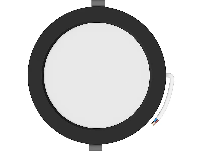 Mexen LDRR panel sufitowy downlight LED wpuszczany fi 17 cm, 12W, Zimna - 6500K, 960 lm, czarny - L210-017-1265-70