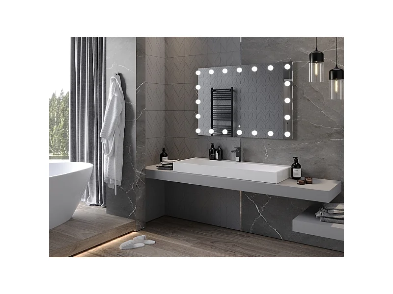 Mexen Dona miroir de salle de bain éclairé 120 x 80 cm, LED 6000K, anti-buée - 9818-120-080-611-00