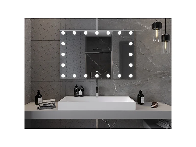 Mexen Dona miroir de salle de bain éclairé 120 x 80 cm, LED 6000K, anti-buée - 9818-120-080-611-00