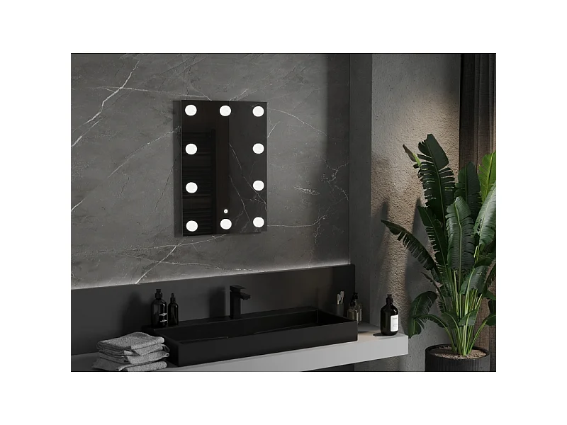 Mexen Dona miroir de salle de bains rétroéclairé 50 x 70 cm, LED 6000K, anti-buée - 9818-050-070-611-00