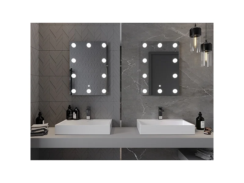 Mexen Dona miroir de salle de bains rétroéclairé 50 x 70 cm, LED 6000K, anti-buée - 9818-050-070-611-00