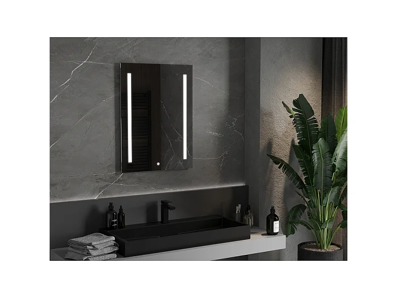 Mexen Remi lustro łazienkowe podświetlane 60 x 80 cm, LED 6000K, antypara - 9804-060-080-611-00