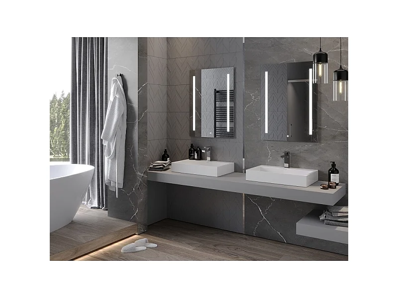 Mexen Remi lustro łazienkowe podświetlane 60 x 80 cm, LED 6000K, antypara - 9804-060-080-611-00