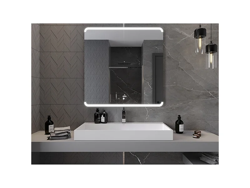 Mexen Nida lustro łazienkowe podświetlane 100 x 100 cm, LED 6000K, antypara - 9806-100-100-611-00