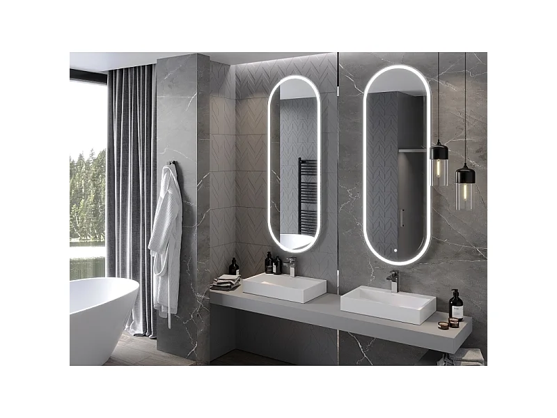 Mexen Bono miroir de salle de bain rétroéclairé 55 x 155 cm, LED 6000K, anti-buée - 9816-055-155-611-00